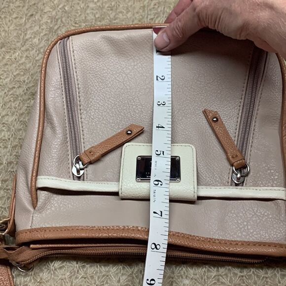 š„5/20š„RosettiāMediumāShoulderābagĀ TanāCreamāandābeige - Picture 7 of 12